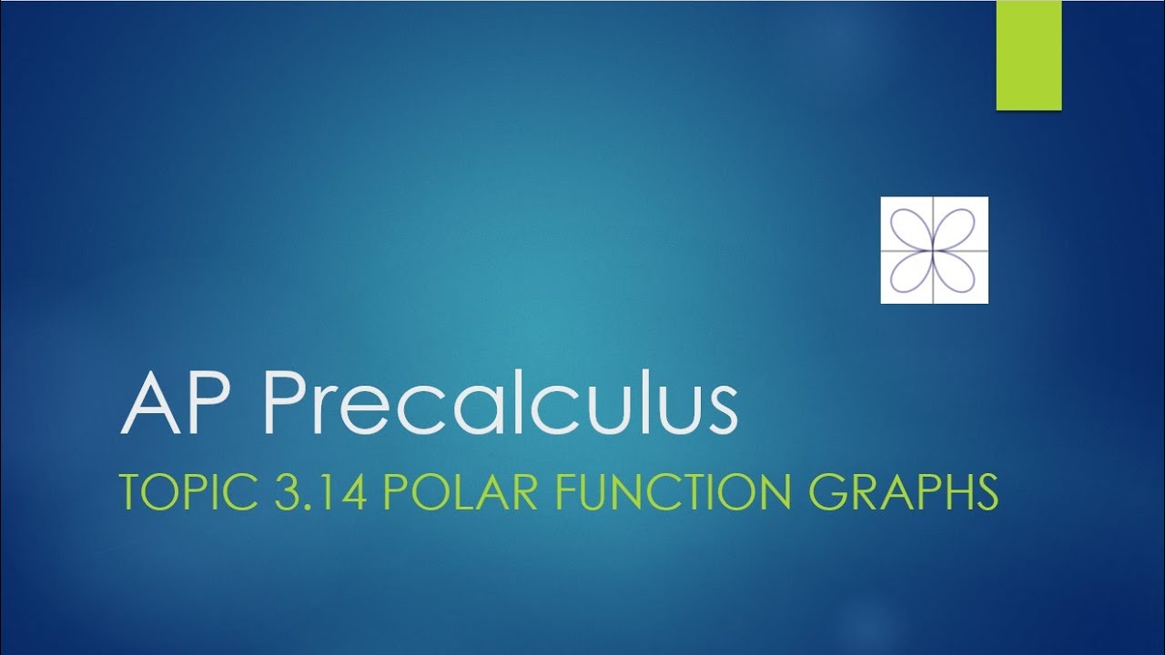 AP Precalculus Topic 3.14: Polar Function Graphs