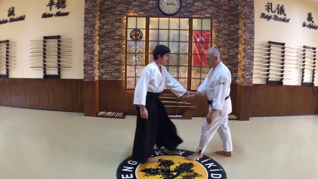 Gyaku Hanmi Katetedori (Junte) Sokumen (Ko-Ho) İriminage | Yetişkin Aikido | Gen&ccedil; Aikido |
