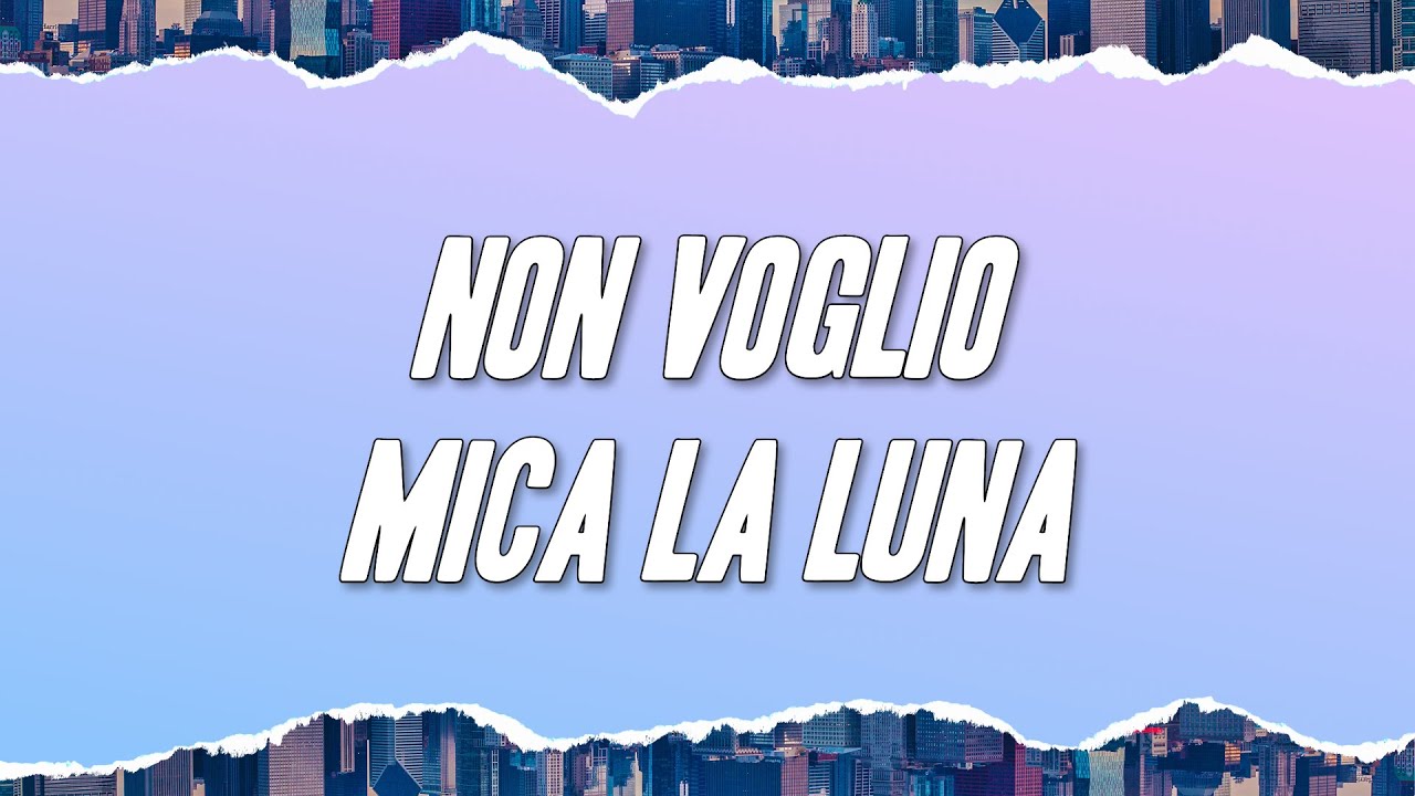 Fiordaliso - Non voglio mica la luna (Testo)