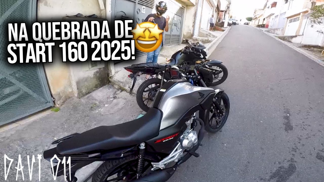 PILOTANDO PELA PRIMEIRA VEZ A START 160 2025 0KM! | QUE MOTO CHAVE!