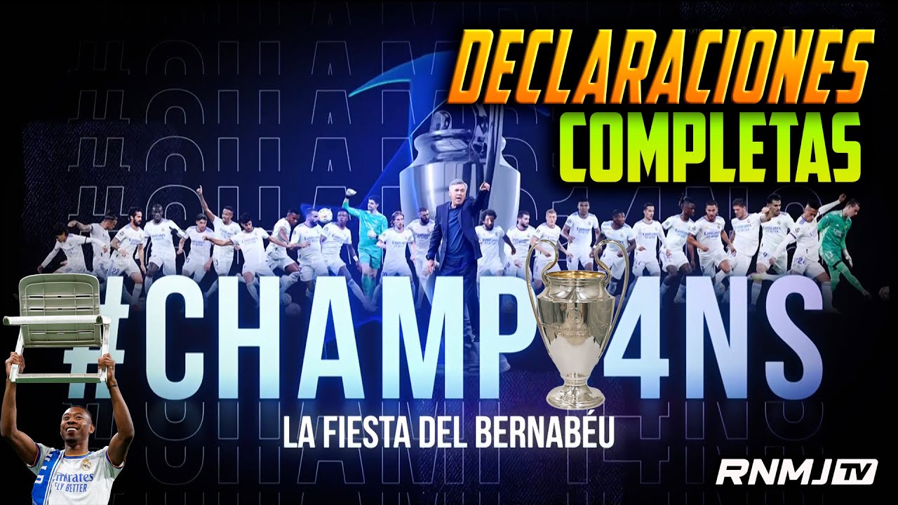 Entrevistas a JUGADORES del MADRID en la fiesta de la 14 en el BERNABEU