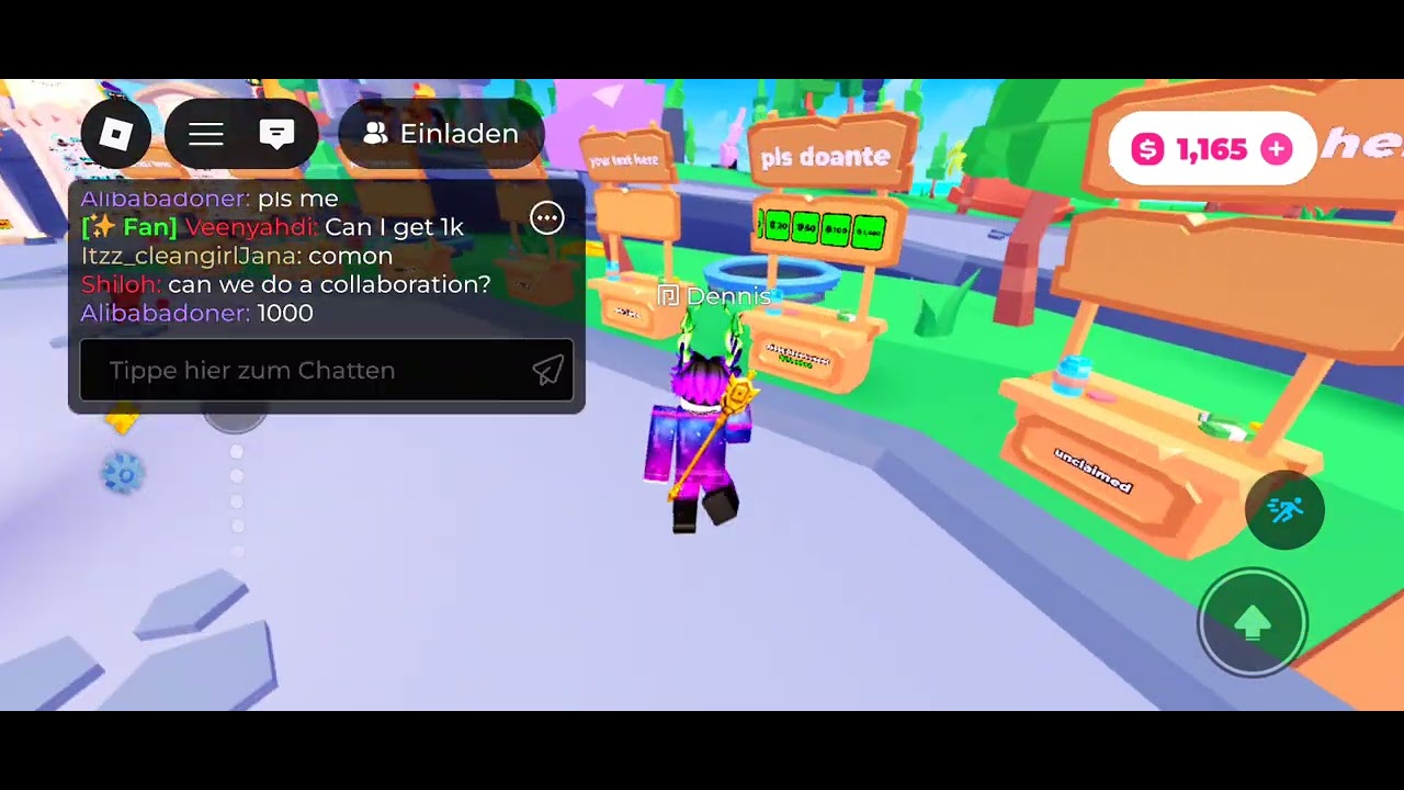 Ich gebe jeden 100 oder 1k robox