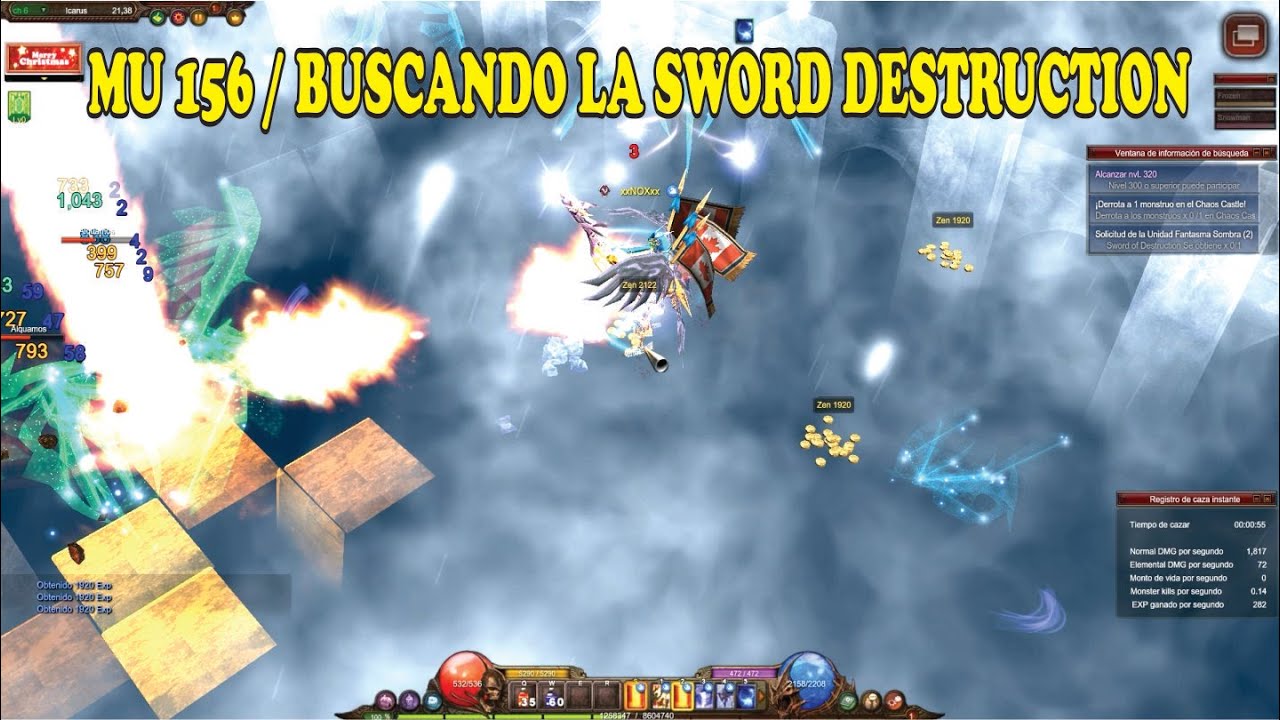MU ONLINE WEBZEN / 156 BUSCANDO LA SWORD DESTRUCTION / GAMEPLAY ESPAÑOL