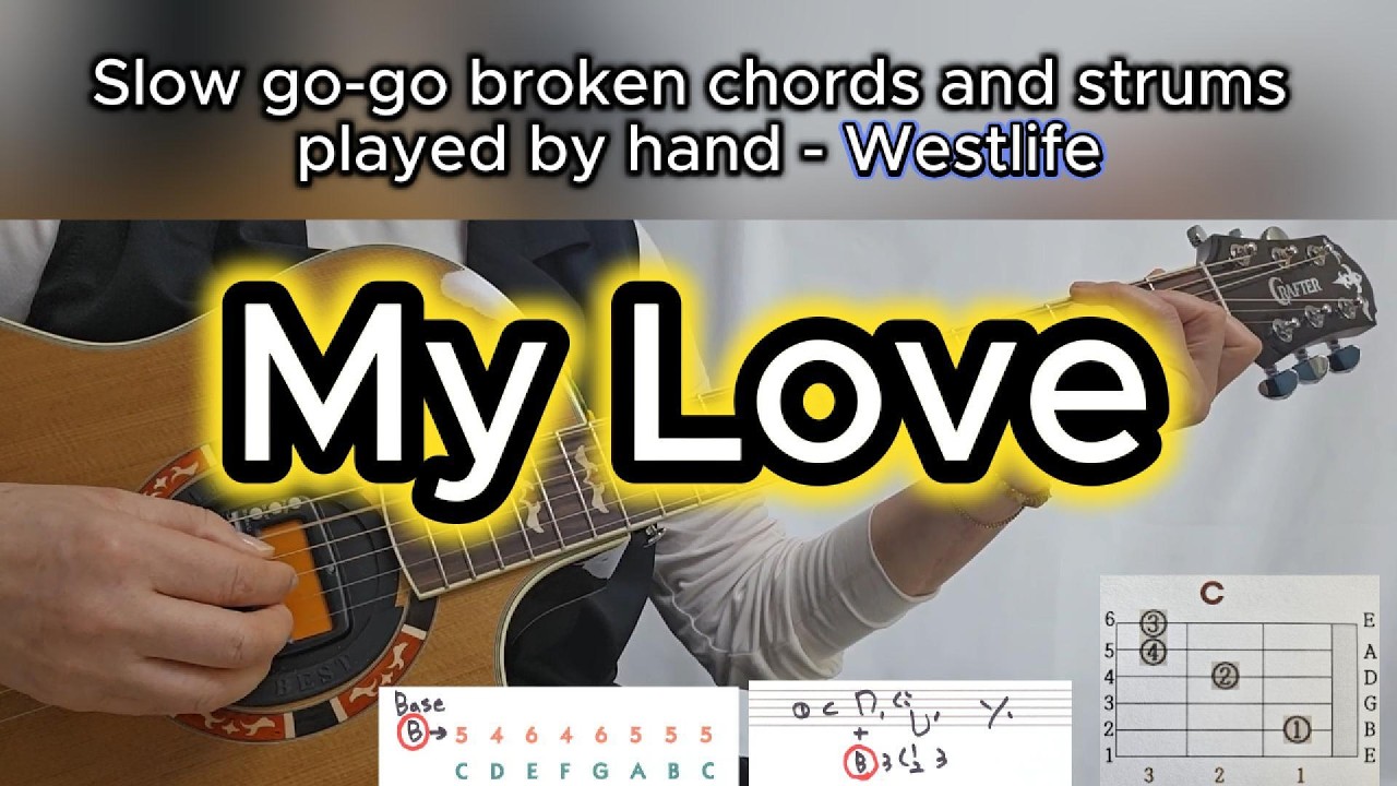 My Love l West Life l Slow Gogo, easy to play by hand
