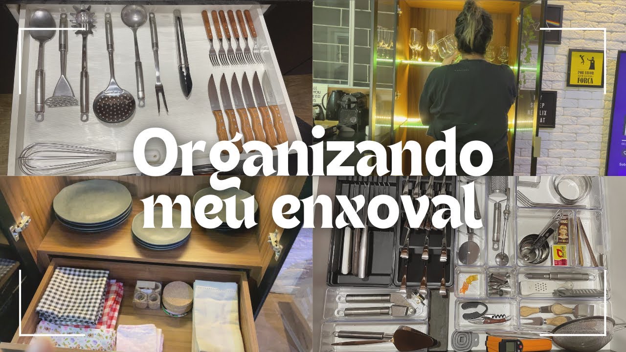 REORGANIZANDO MEU ENXOVAL | organização da cozinha | tour pela cozinha
