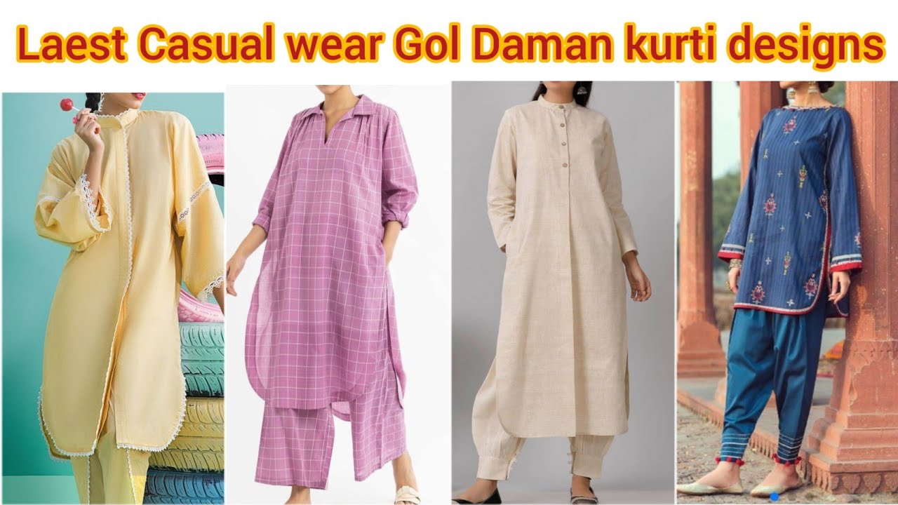 Most Trendy Gol Daman Kurti Designs 2023/Casual Dress Designs/New Dress Designs