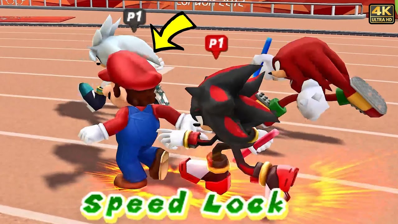 Mario and Sonic at the London 2012 Olympic Games ⁴ᴷ 4x100m Relay Hardest com Alexgamingtv