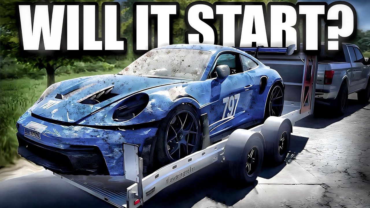 WE BOUGHT A WRECKED 2023 PORSCHE GT3 RS, AIRBAGS DEPLOYED & WON'T START! CAN WE FIX IT? (PART 1)