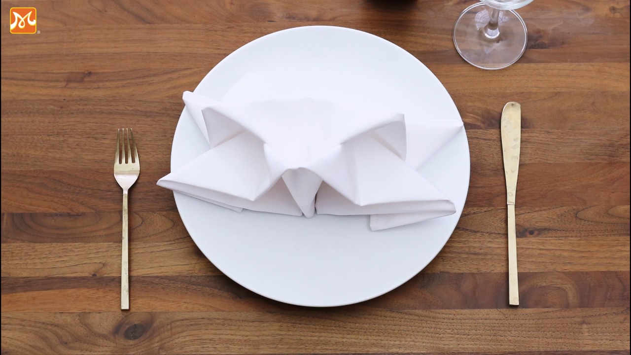 Mẹo hay -  5 cách gấp khăn ăn Napkin đẹp đơn giản