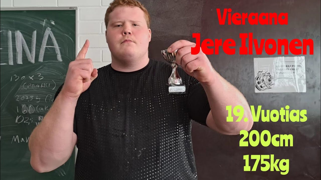 Vieraana Jere Ilvonen. 175kg 200cm Kasvuiässä nuori Lahjakkuus. #3