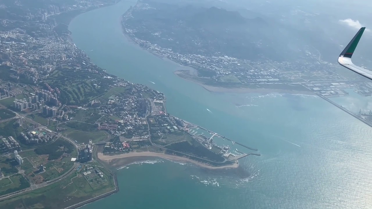 不同機型桃園機場起飛