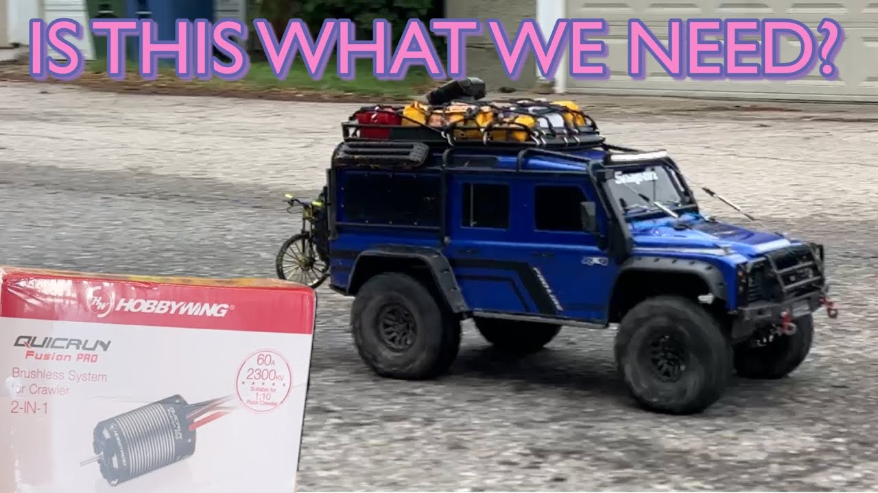 Hobbywing Fusion Pro in TRX4 with 15 tooth pinion
