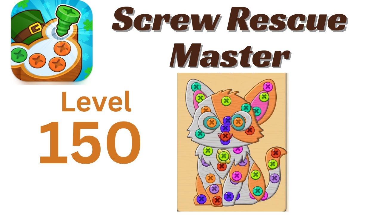 Screw Rescue Master Level 150 Walkthrough 🔩🧩 | Go Answer