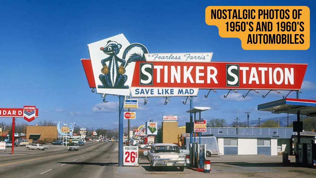 Parade of Classic Cars! Vintage Photos of 1950s and 1960s Cars and Trucks set to Period Music