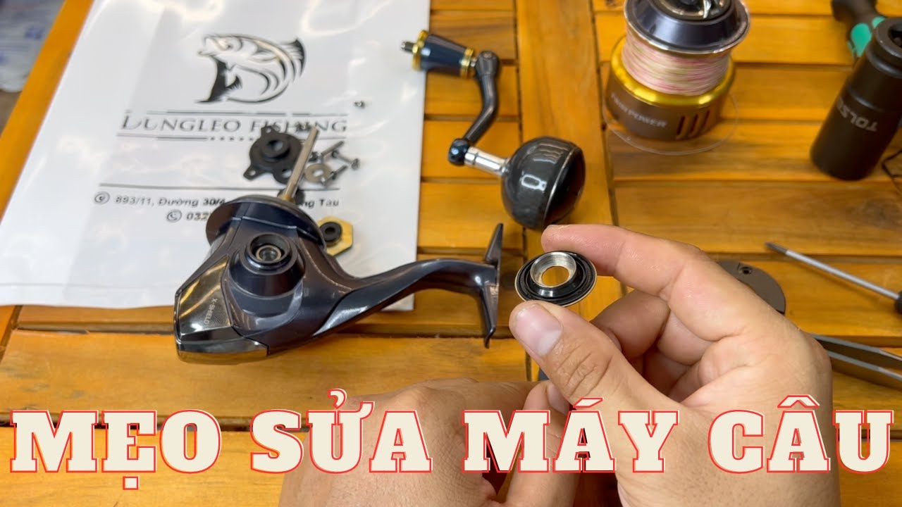 Chia sẻ cách sửa lỗi máy câu tháo ra lắp vào quay bị nặng trên các dòng máy Shimano SW.