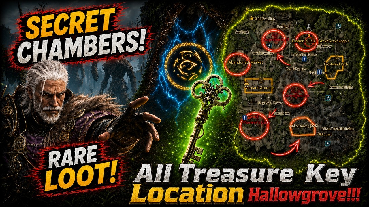 ALL Treasure Chamber Locations in Hallowgrove! RARE LOOT Guide🤯 | Mistfall Hunter
