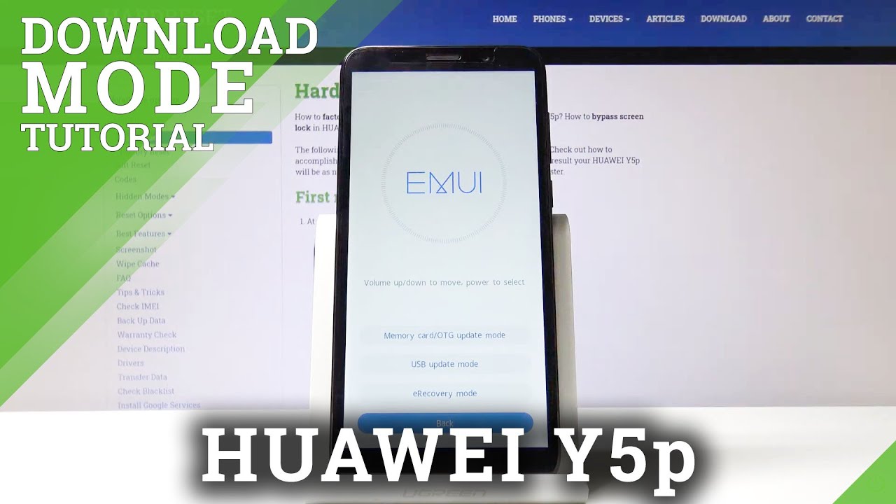 How to Enter Update Mode in HUAWEI Y5p &ndash; Download Mode