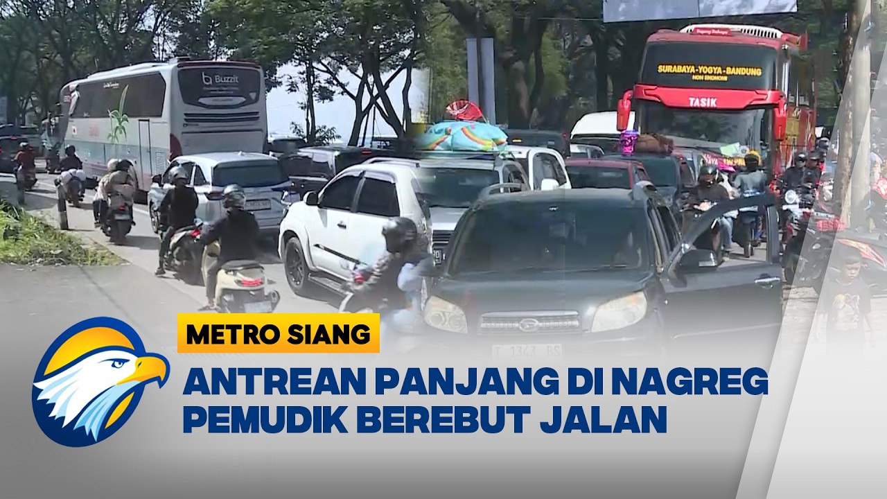 Nagreg Macet Total! Ribuan Pemudik Padati Jalur Selatan - [Metro Siang]