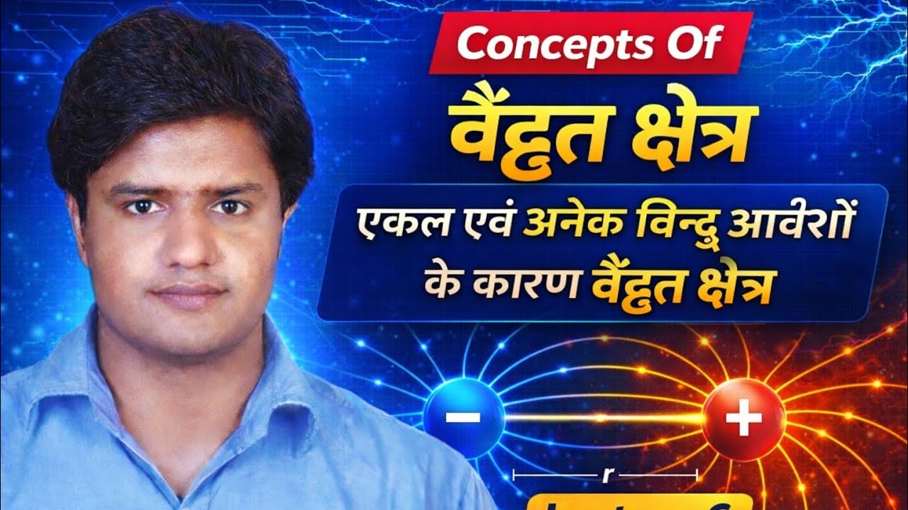 विद्दुत क्षेत्र, विद्दुत क्षेत्र की तीव्रता, अनेक बिंदु आवेशों के कारण विद्दुत क्षेत्र, #Lecture -6