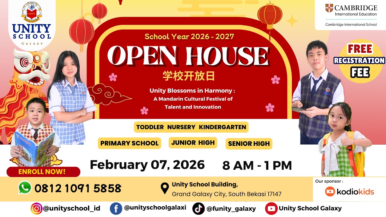UNITY SCHOOL OPEN HOUSE 7 FEBRUARY 2026