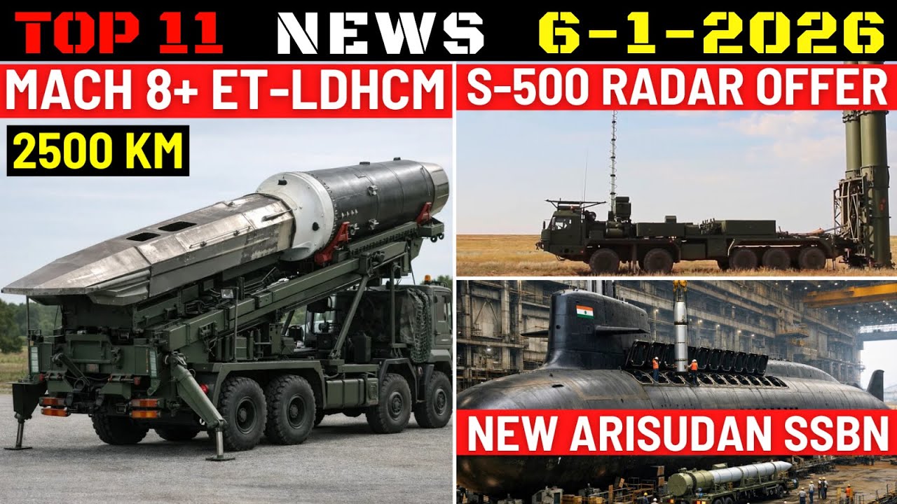 Indian Defence Updates : ET-LDHCM Hypersonic Missile,S-500 Radar Offer,Arisudan SSBN,TATA 1st C-295