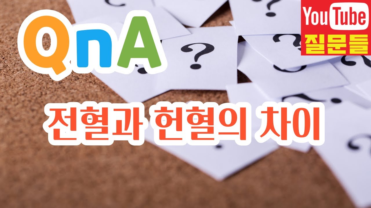 전혈과 헌혈의 차이