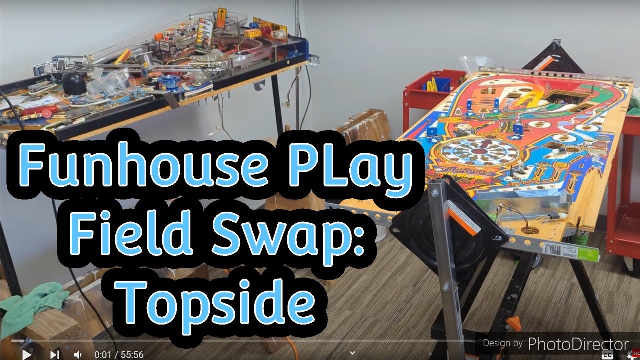 Funhouse Pinball Playfield Swap: Topside