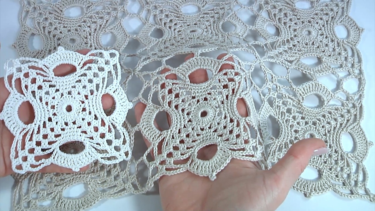 Lacy and Lovely Crochet! Great Crochet Motif/How to Join Crochet Motifs/Video Tutorial