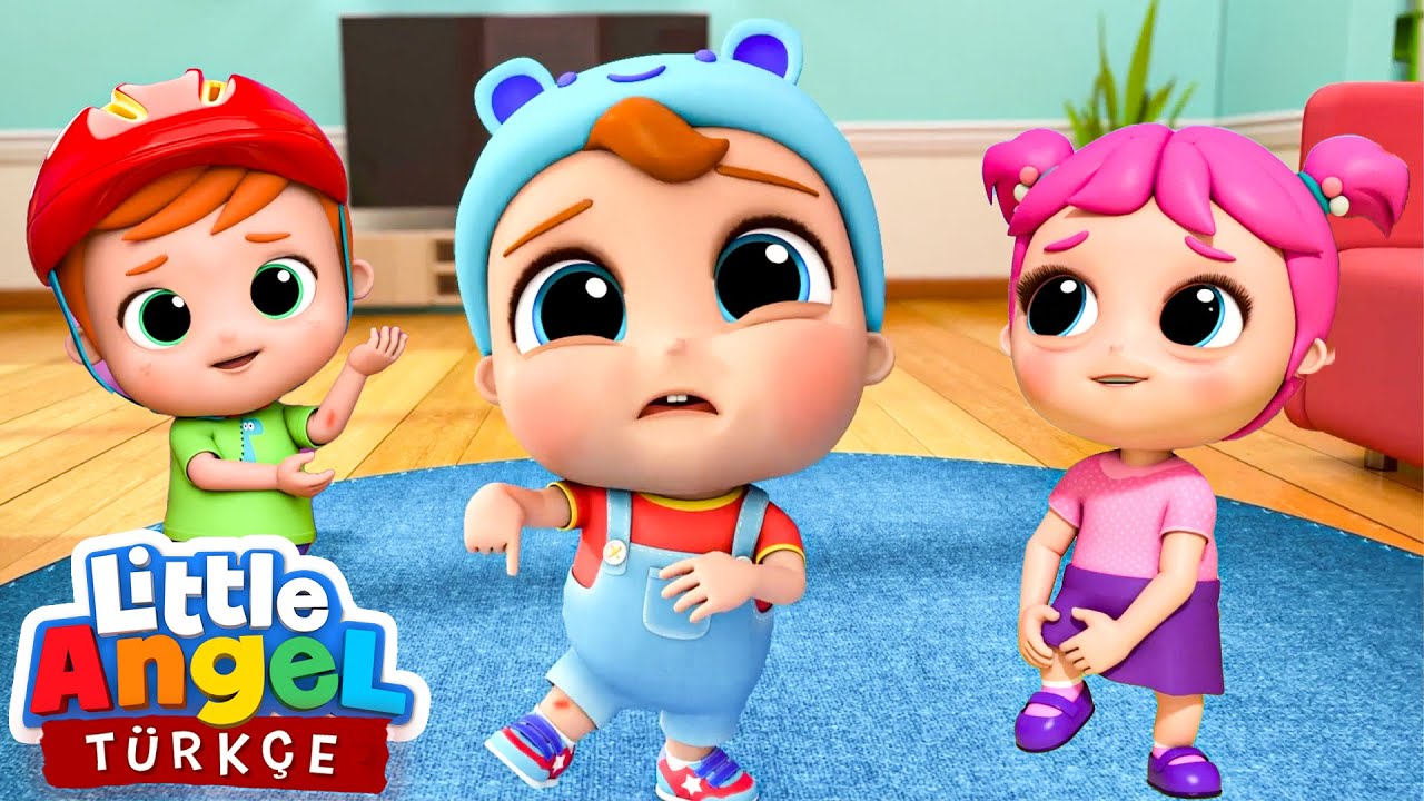 Bebek uf olmuş - Canım Yandı Şarkısı | Little Angel | Çocuk Çizgi Filmleri | Moonbug Kids Türkçe