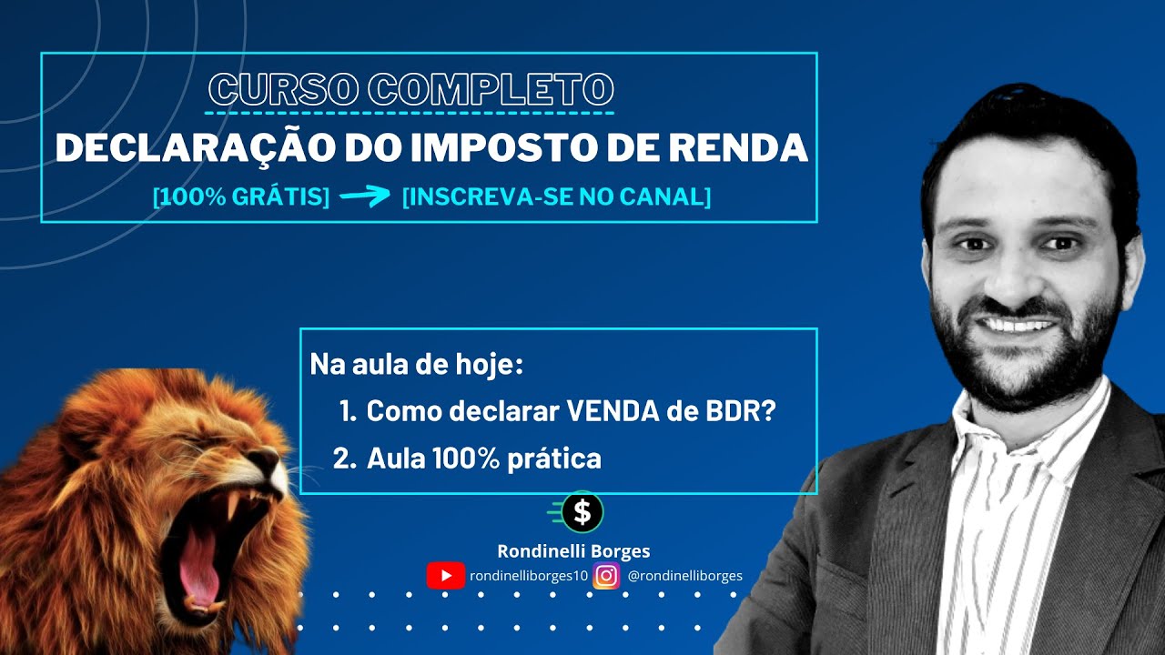 80. Como declarar VENDA de BDR no imposto de renda?