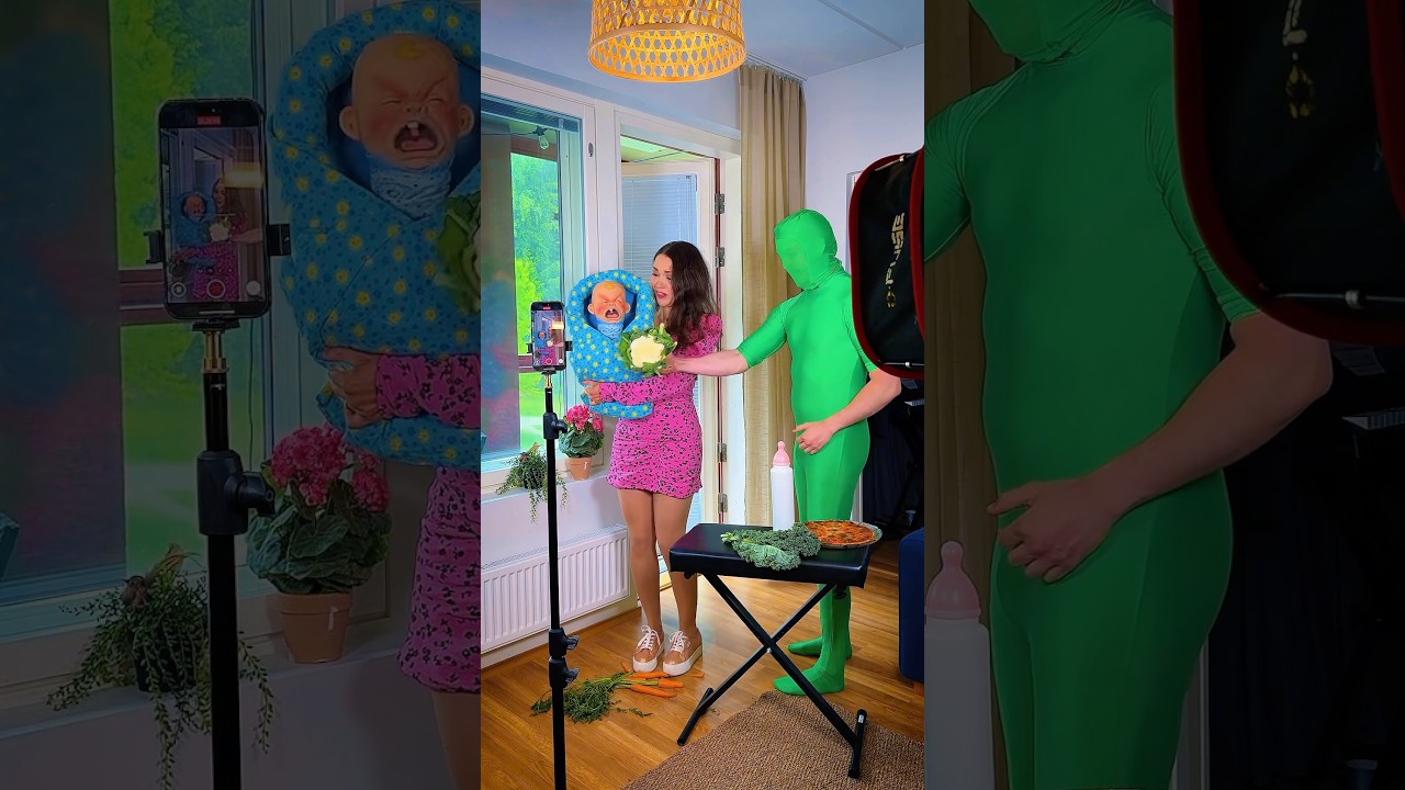 behind the scenes 💀 #crybaby  #behindthescenes greenscreensuit