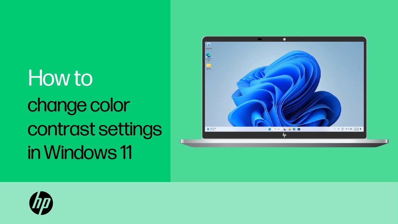 How to change the color contrast settings in Windows 11 | HP Support