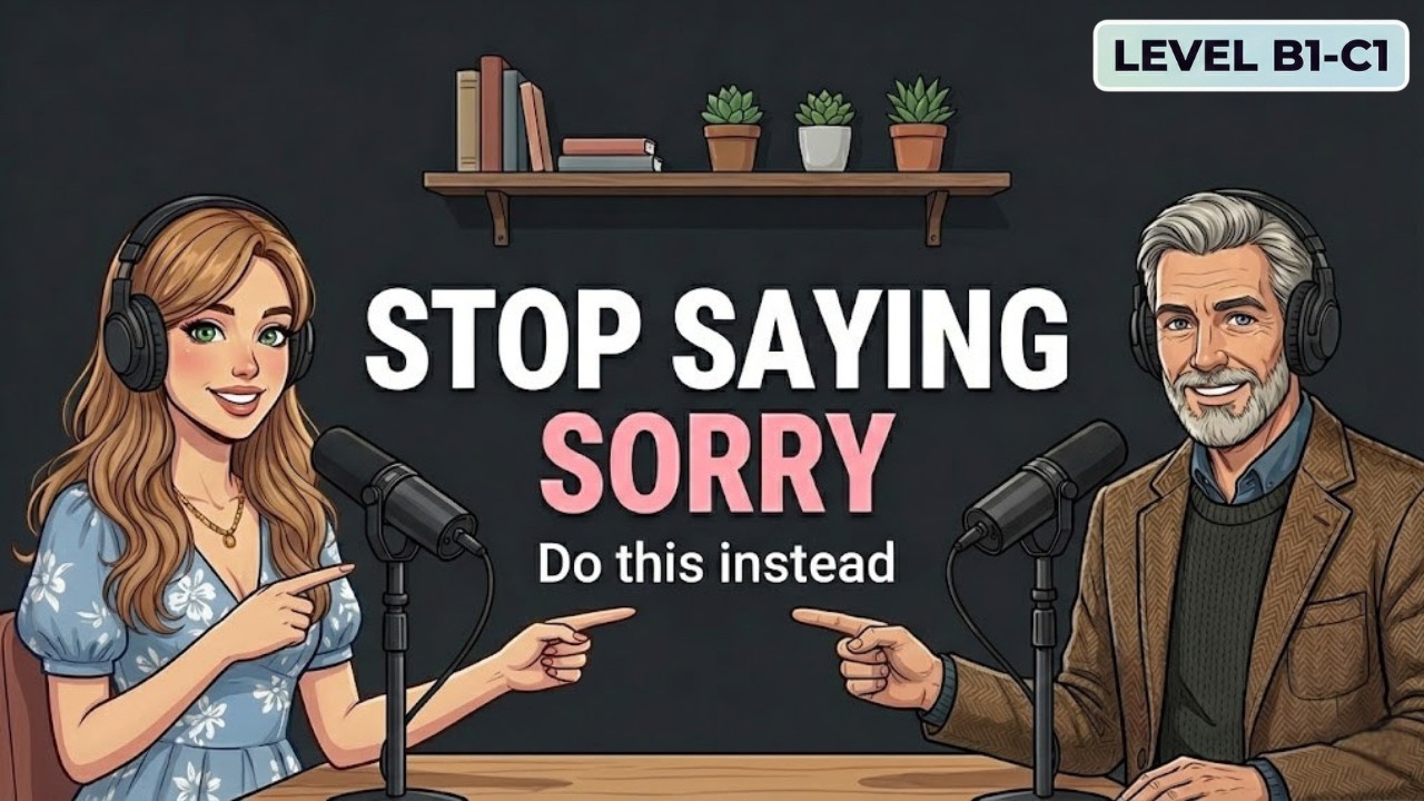 Stop Saying Sorry for Your Mistakes: Do This Instead | English Podcast for Easy English Conversation