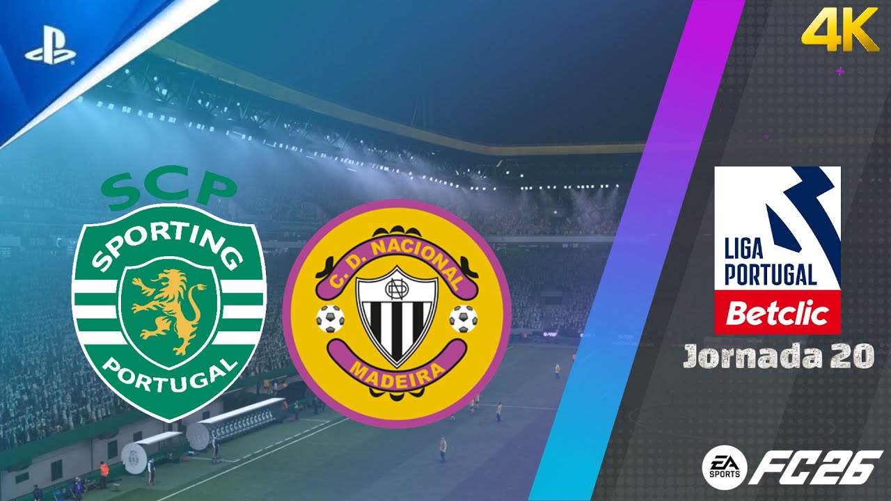 Sporting CP - CD Nacional | LIGA PORTUGAL 25/26 | PS5 4K