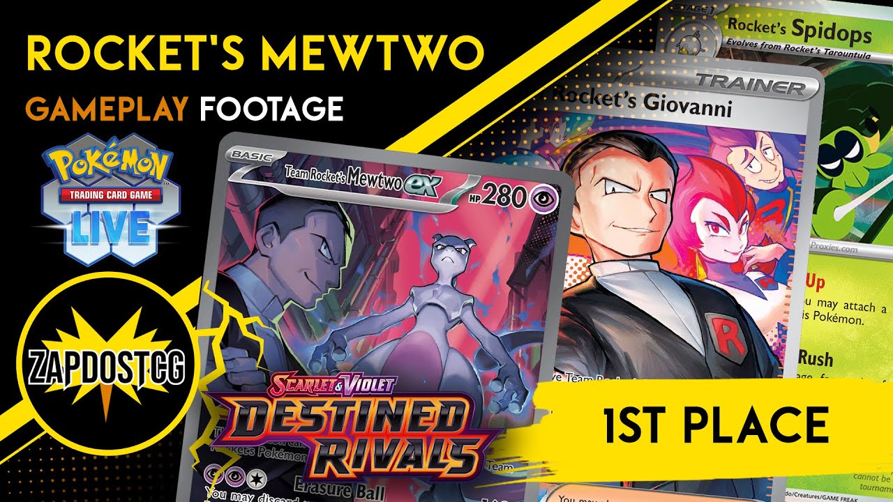 1-е место! Бывшая колода Мьюту из Team R просто БЕЗУМИЕ! Destined Rivals (ККИ Pokemon)