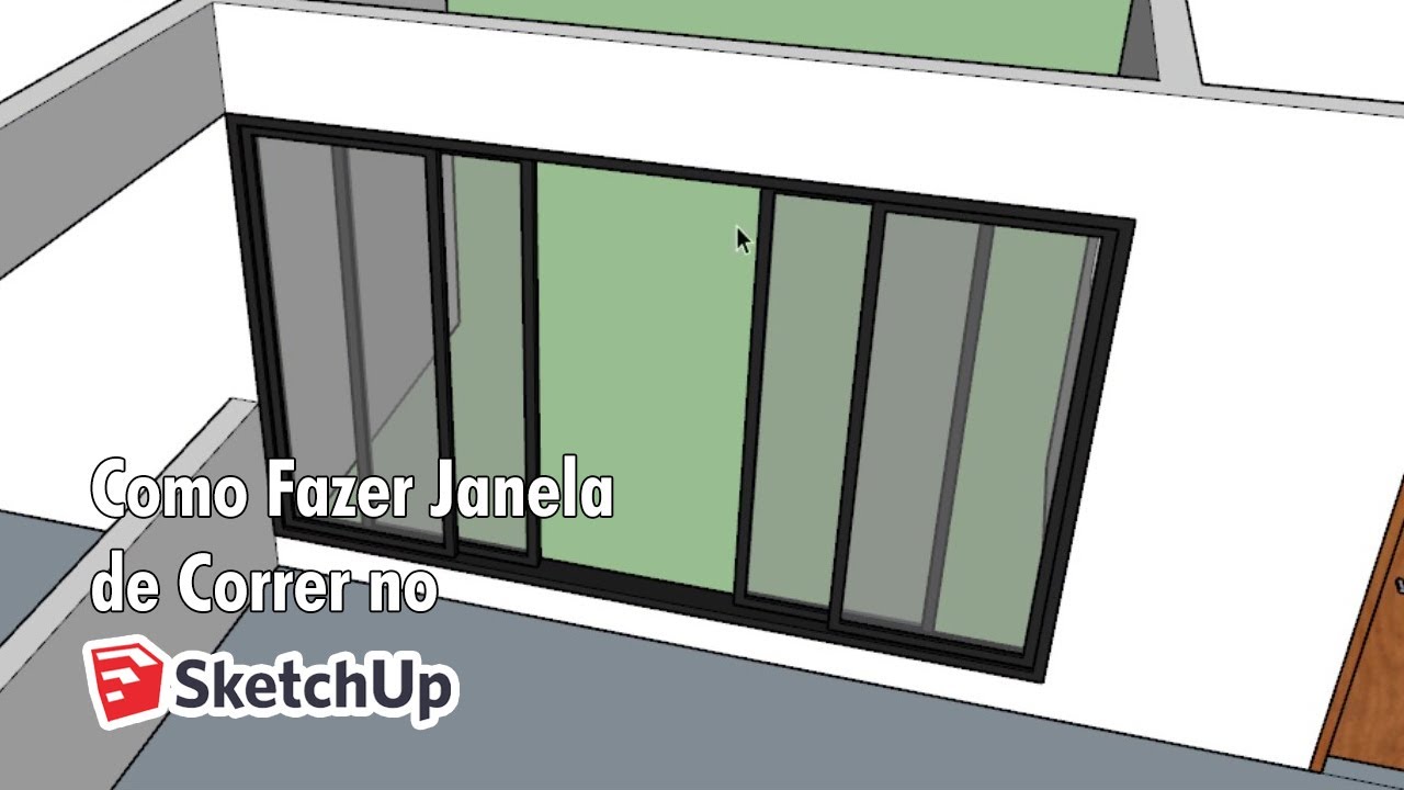 Como Fazer Janela de Correr no SketchUp