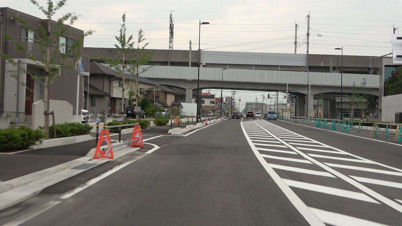 4K 新潟市 東掘通り ⇒ 鍛冶小路 ⇒ 八千代橋 ⇒ 新潟鳥屋野線 ⇒ 弁天橋 ⇒ ムサシ新潟店 2019-07-18