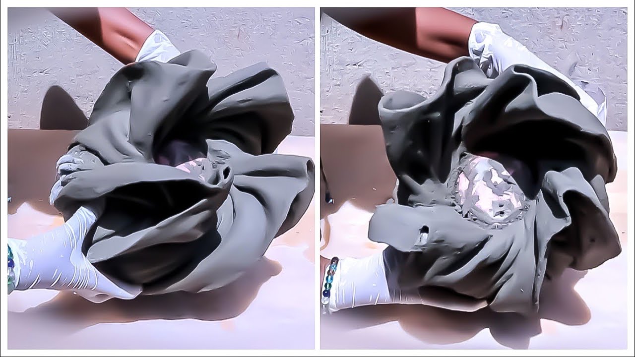 DIY Stunning Cement Cloth Pot