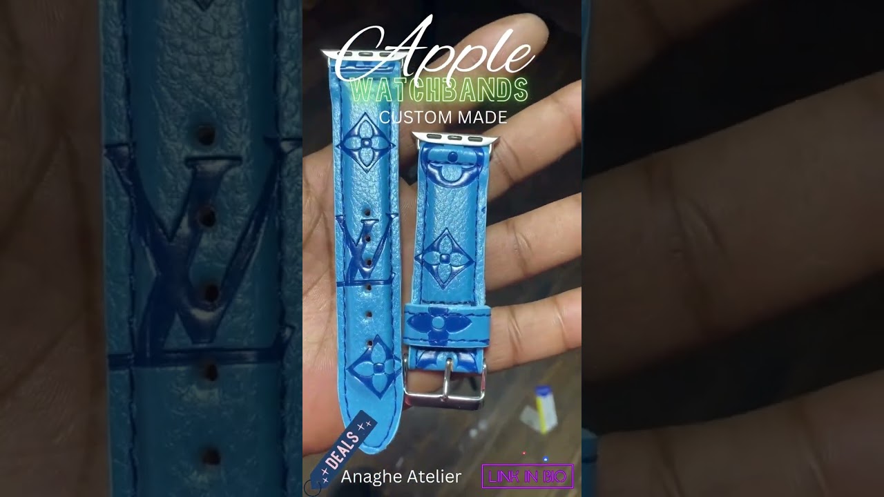 Upcycled Louis Vuitton Apple Watch band