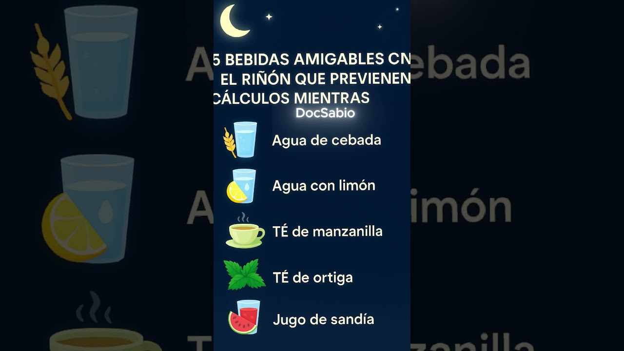 5 Bebidas Nocturnas que Previenen Cálculos Renales | Salud Senior  