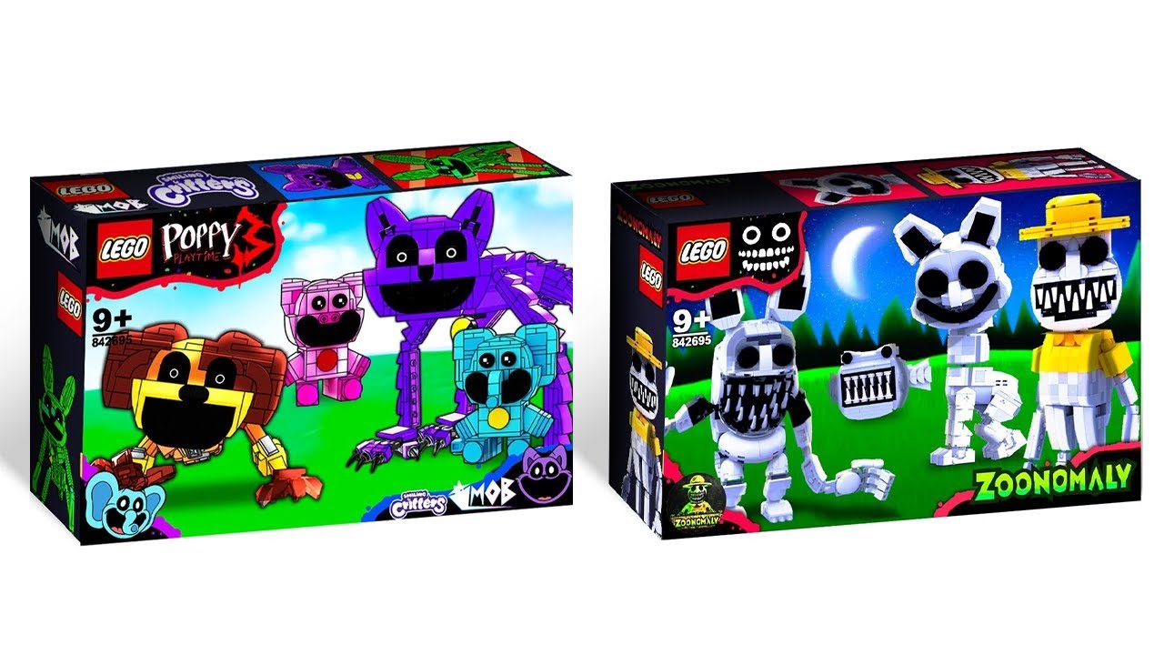 LEGO ZOONOMALY & POPPY PLAYTIME SETS DE LEGO 😱 | Minifiguras OFICIALES de Lego CatNap de Zoonomaly