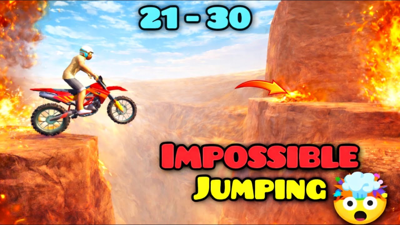 This Jump Is Impossible 😱🔥 | Stunts Bike Extreme Levels 21–30 🔥