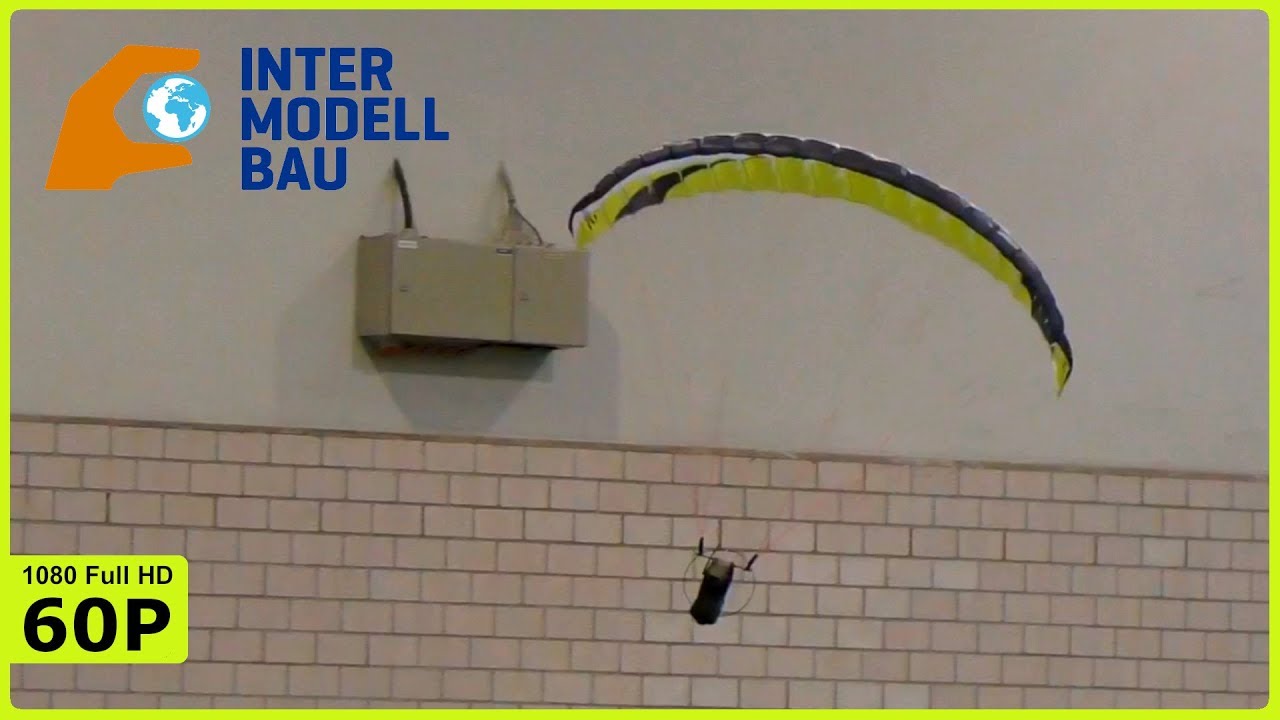 XL RC SCALE PARAGLIDER ACROBATIC INDOOR FLIGHT - INTERMODELLBAU DORTMUND 2019