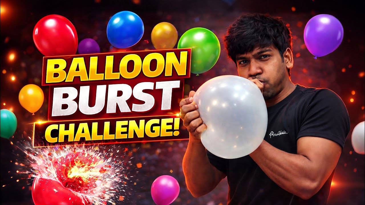 Subscriber Gave Me Balloon Burst Challenge 😳🎈| Vlog Challenge Accepted💯 | @ROHIT_FitVlogs 