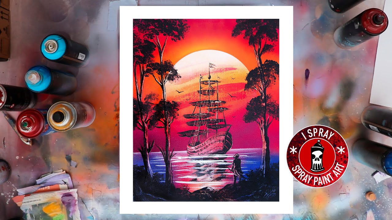 The pirate's refuge #3. SPRAY PAINT ART by I Spray.