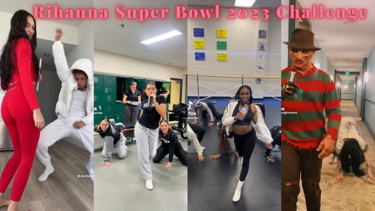 Rihanna Super Bowl 2023 Challenge- TikTok Dance Challenge Compilation