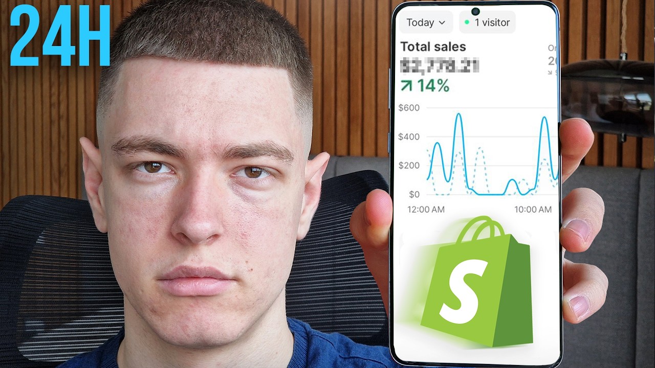I Tried Shopify Dropshipping For 24H (Realistic Results)