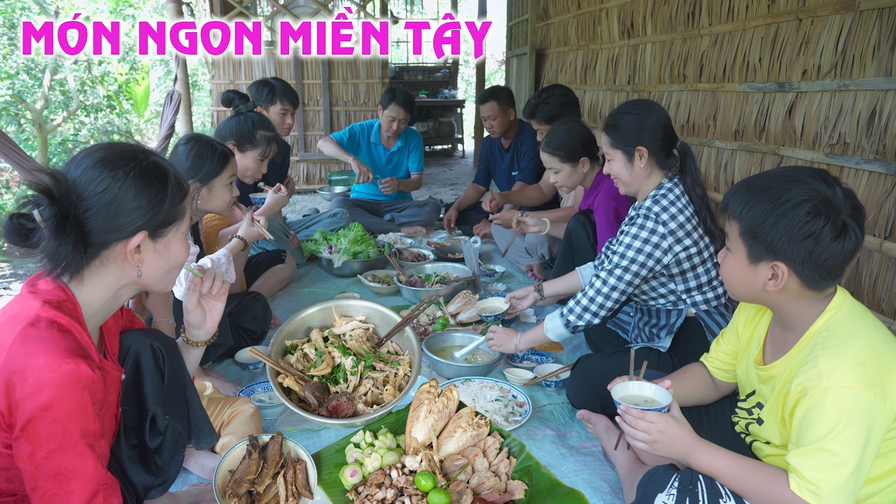 Nồi cháo gà thơm ngon mời khách bữa tiệc rộn rã niềm vui | Ký Ức Miền Tây