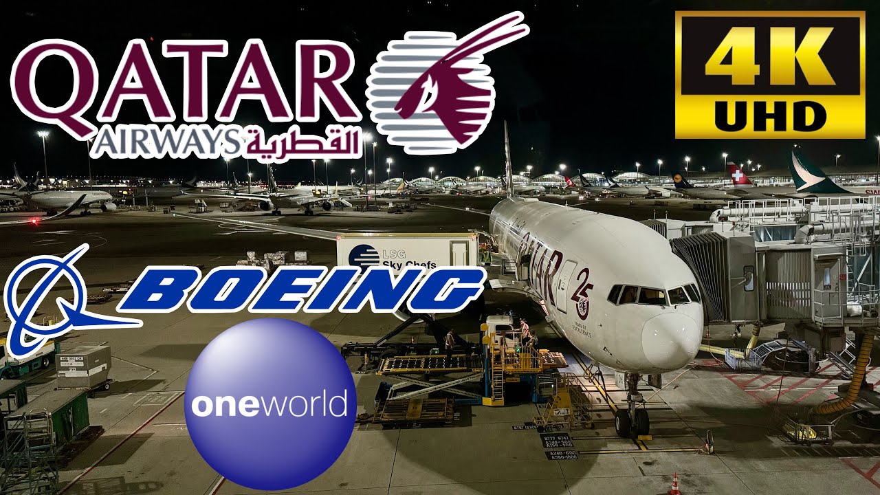 [Qatar Airways Economy Plus Class: QR818 Doha to Hong Kong] Boeing 777-300ER Flight & Lounge Review
