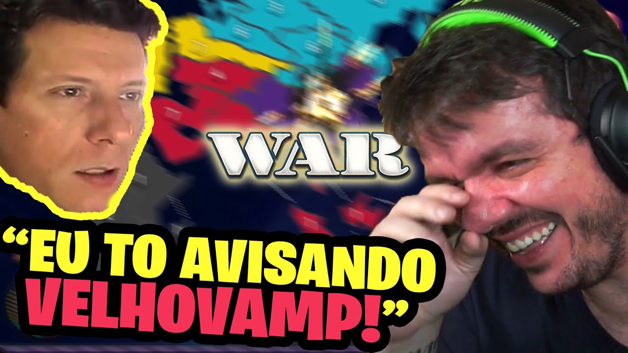 🤣GAULES AVISOU O VELHOVAMP DA MAQUINA DE GUERRA GAULESA NO WAR, VELHOVAMP NÃO SE INTIMIDOU!